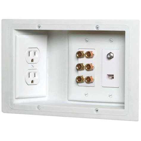 low voltage junction box lowe's|electrical junction box with outlet.